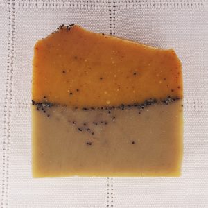 All Natural Lemongrass Poppy Seed Soap Bar