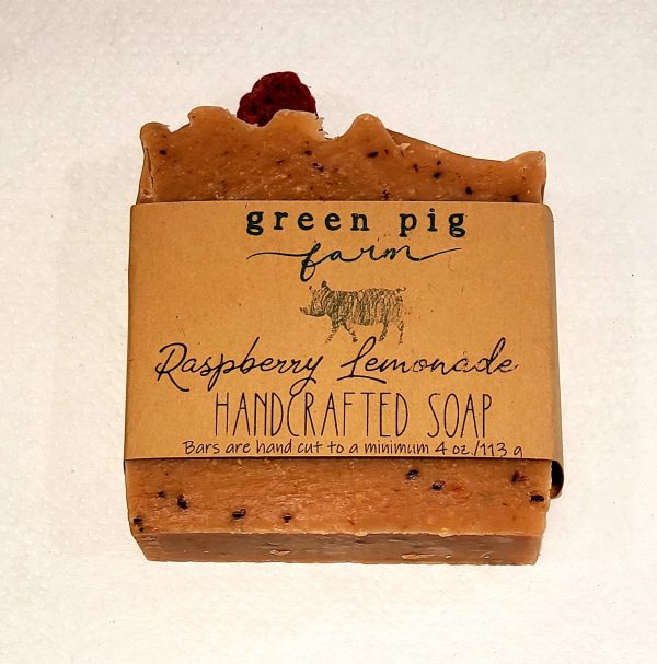 All Natural Raspberry Lemonade Soap Bar